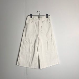 Wide Leg White Jeans